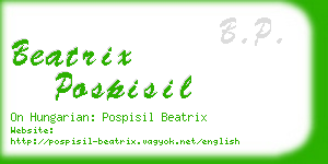 beatrix pospisil business card